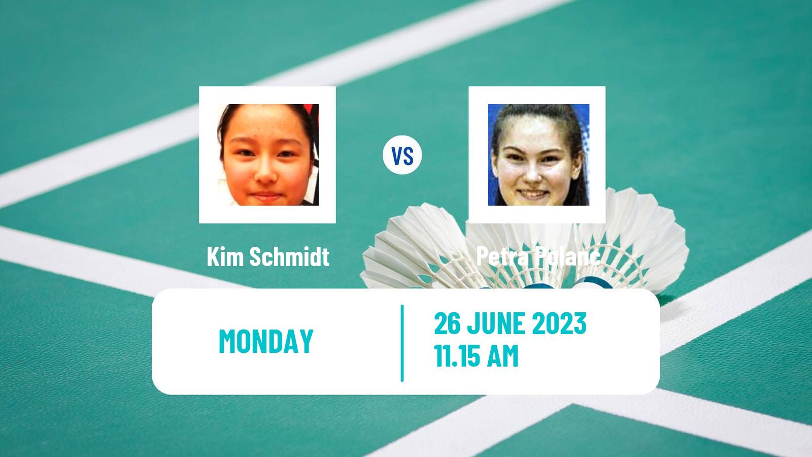 Badminton BWF European Games Women Kim Schmidt - Petra Polanc