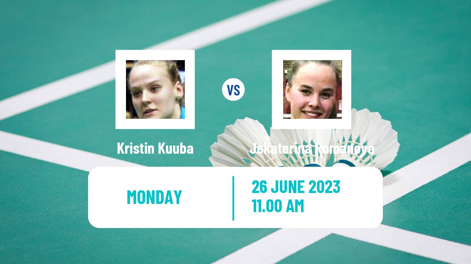 Badminton BWF European Games Women Kristin Kuuba - Jekaterina Romanova