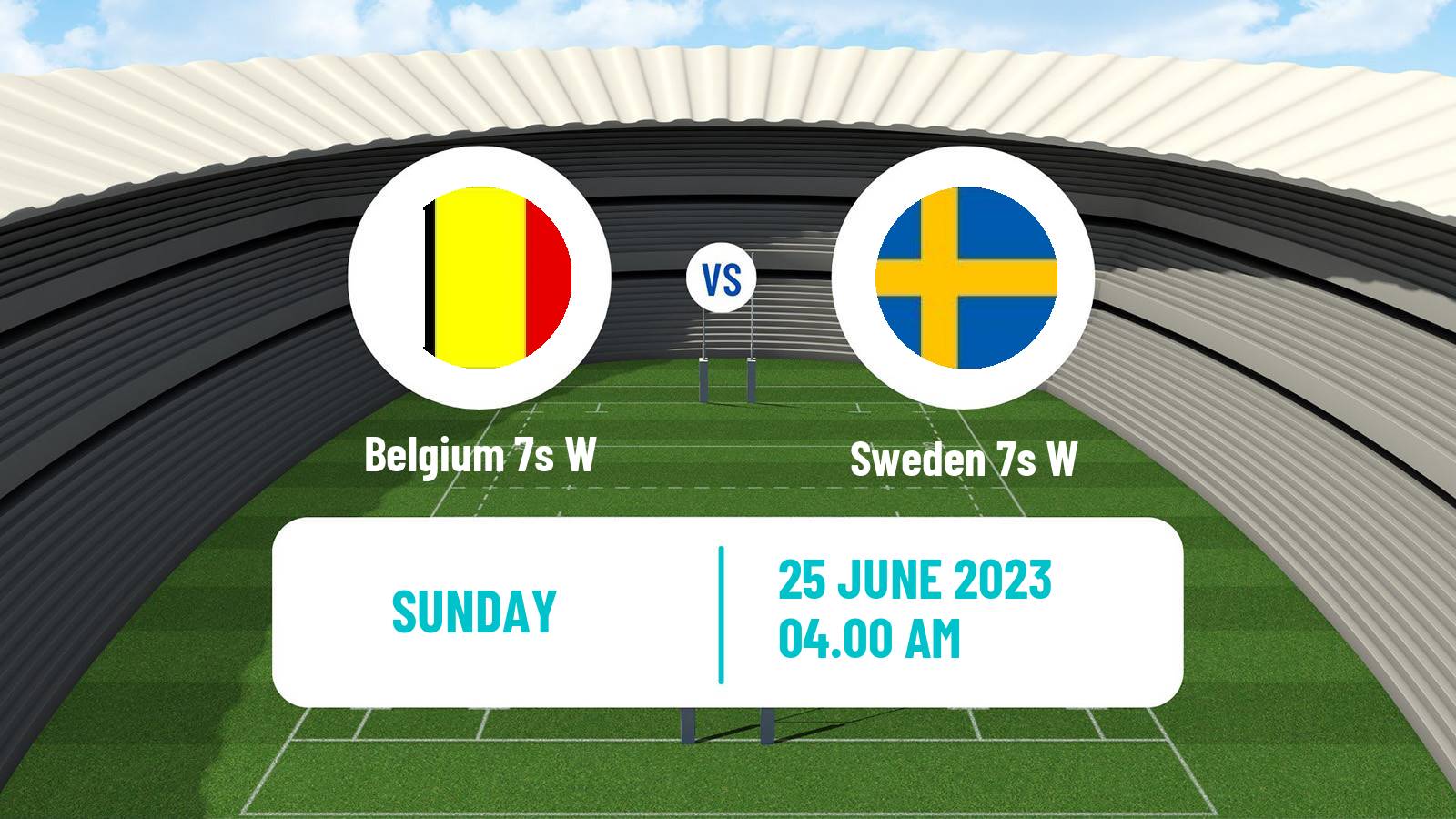 Rugby union European Games 7s Rugby Women Belgium 7s W - Sweden 7s W