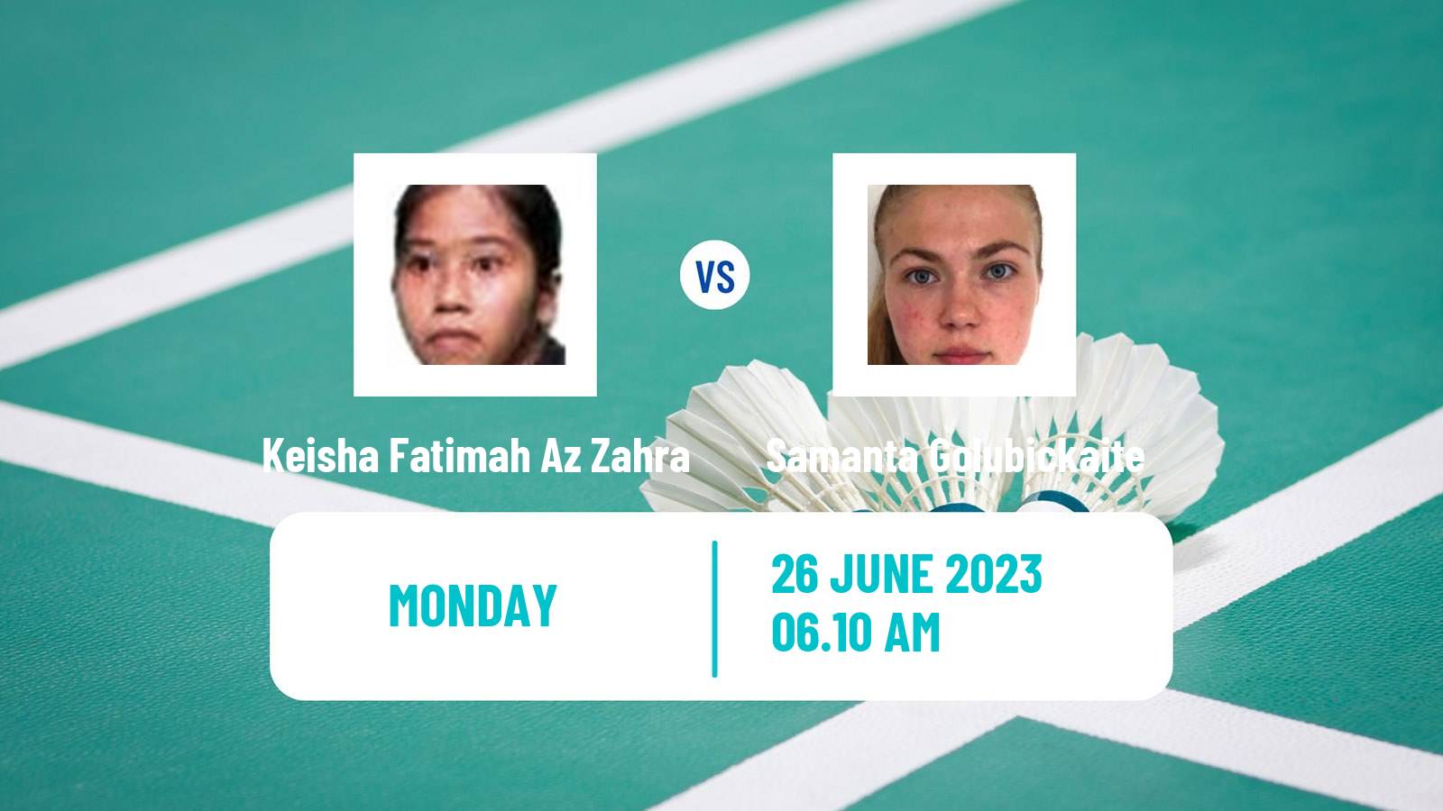 Badminton BWF European Games Women Keisha Fatimah Az Zahra - Samanta Golubickaite