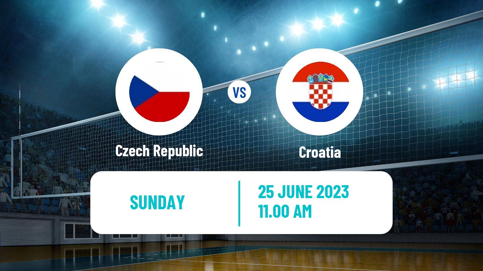 Volleyball Golden European League Volleyball Czech Republic - Croatia