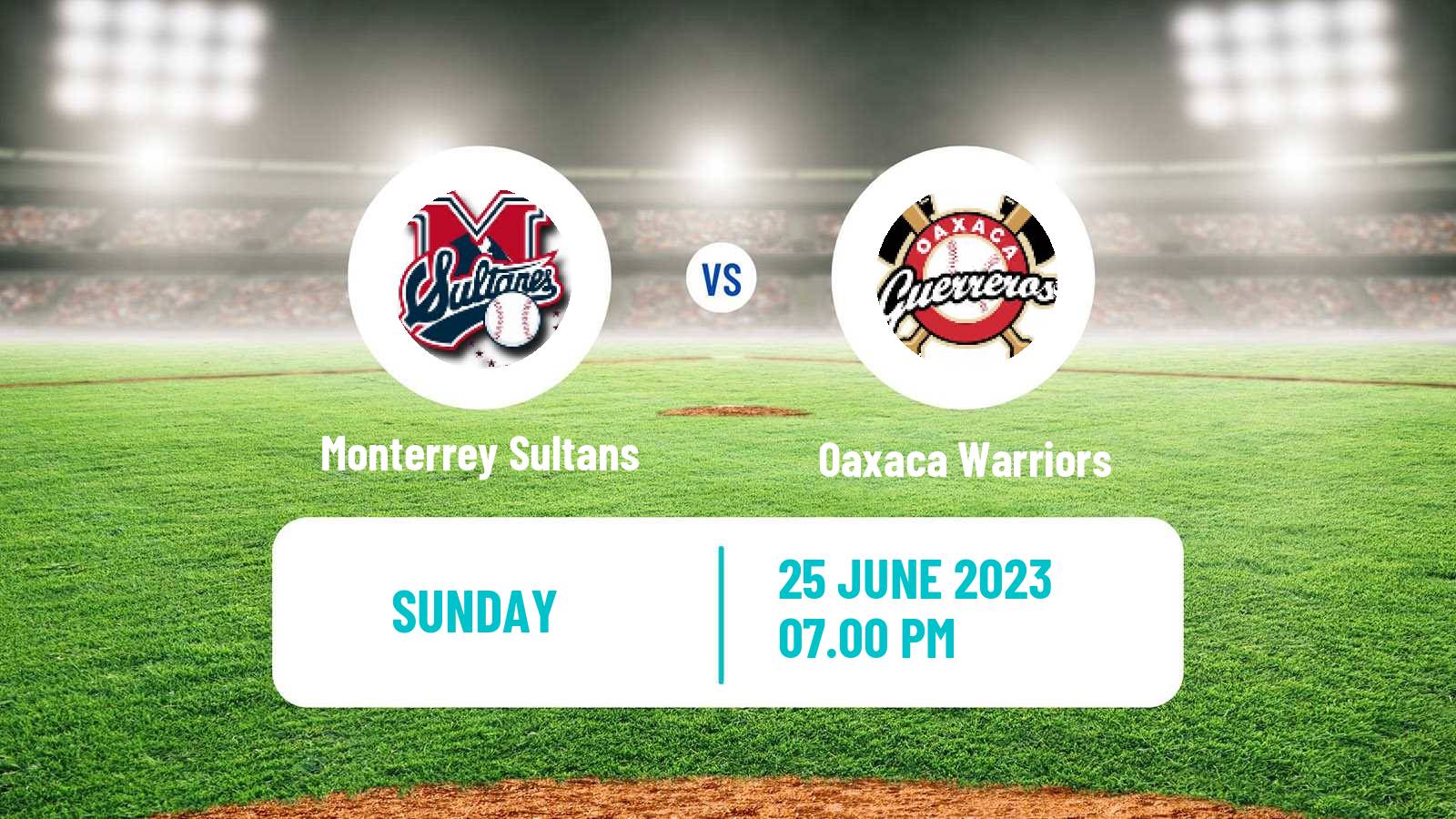 Baseball LMB Monterrey Sultans - Oaxaca Warriors