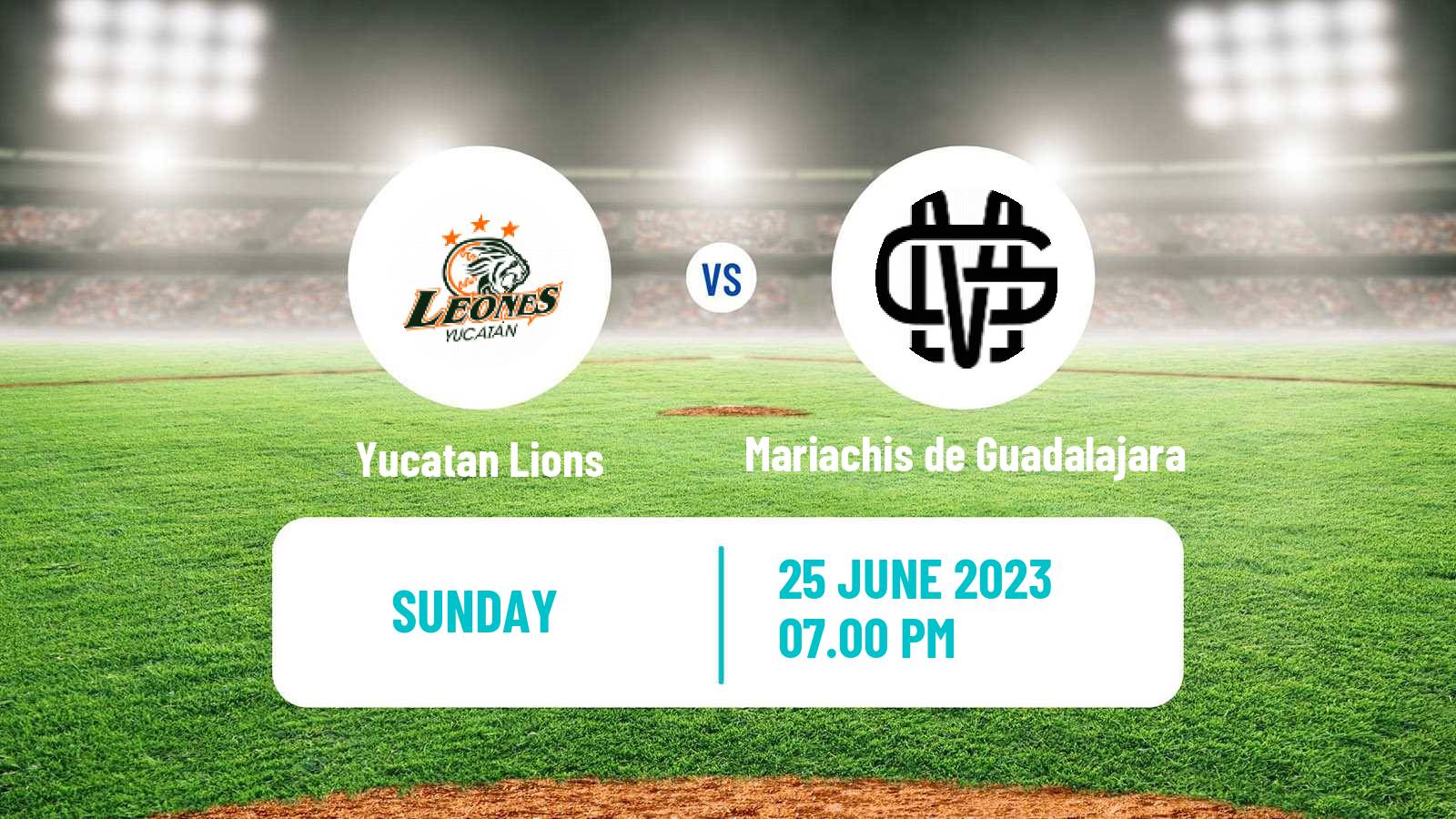 Baseball LMB Yucatan Lions - Mariachis de Guadalajara