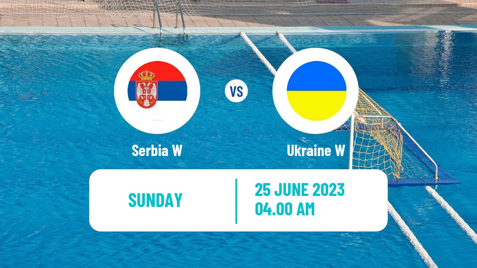 Water polo European Championship Water Polo Women Serbia W - Ukraine W