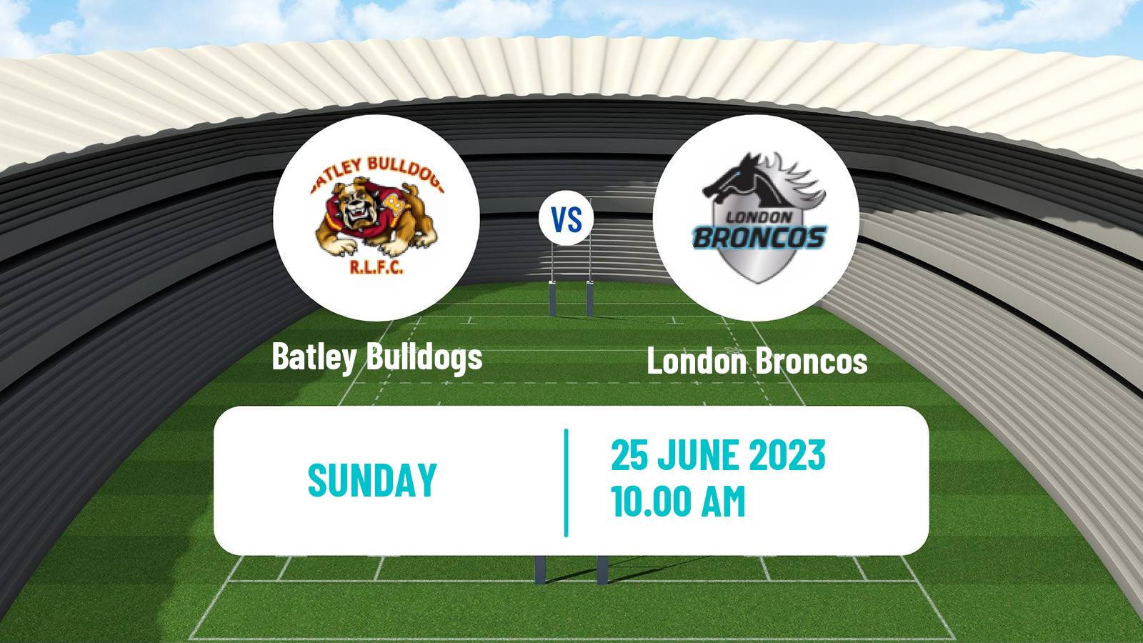 Rugby league English Championship Rugby League Batley Bulldogs - London Broncos