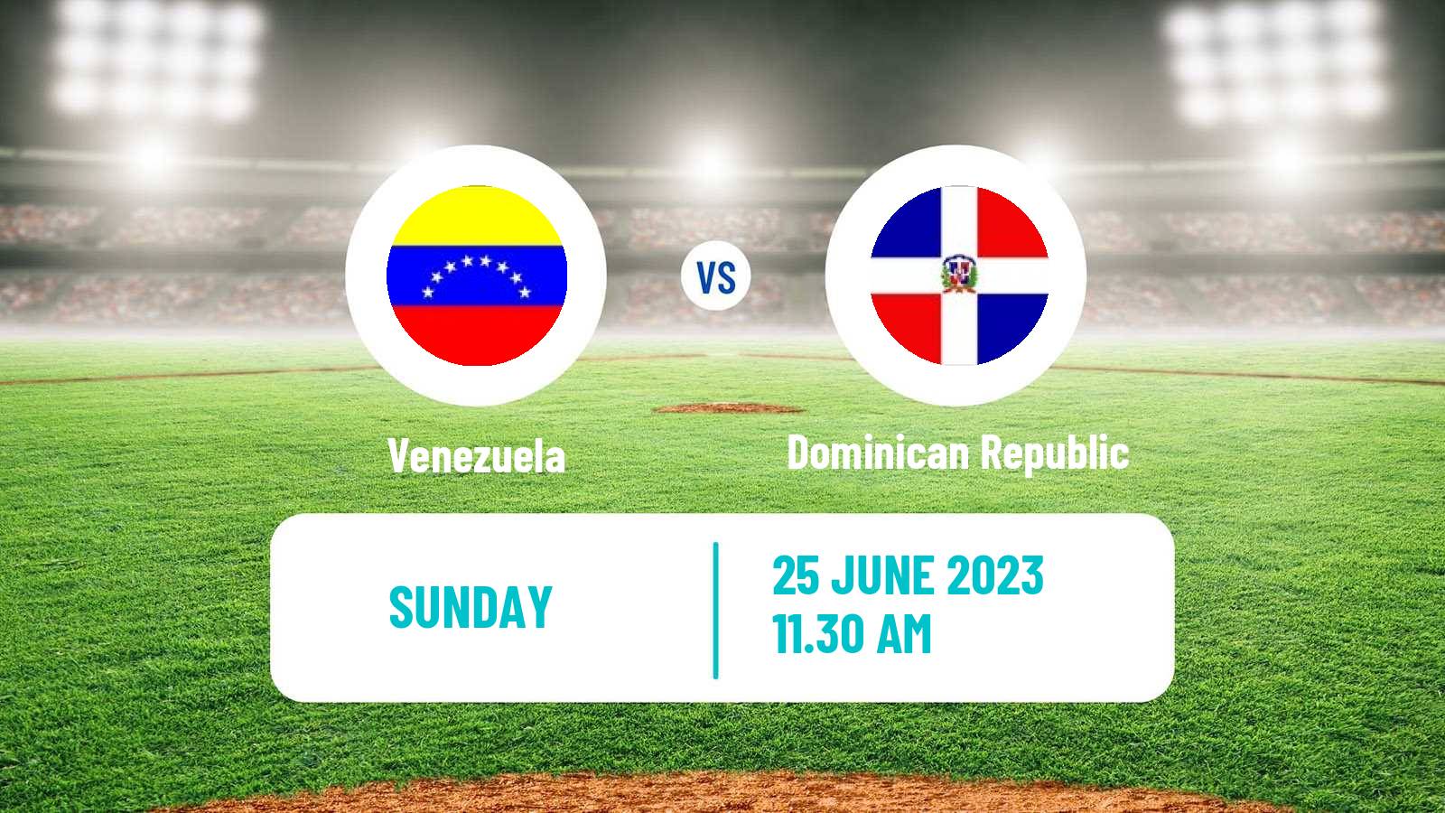 Baseball Central American and Caribbean Games Baseball Venezuela - Dominican Republic