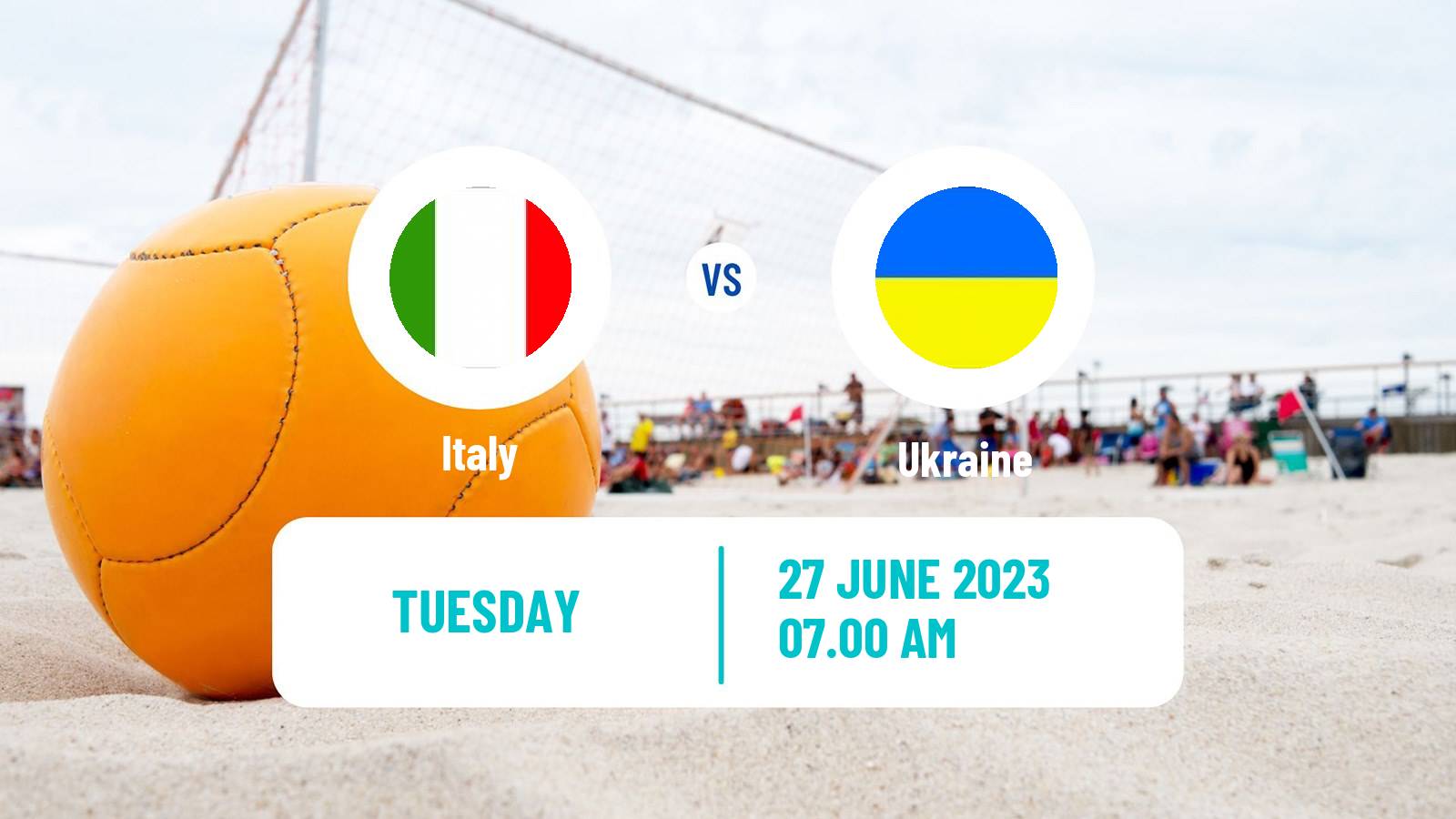 Beach soccer European Games Italy - Ukraine