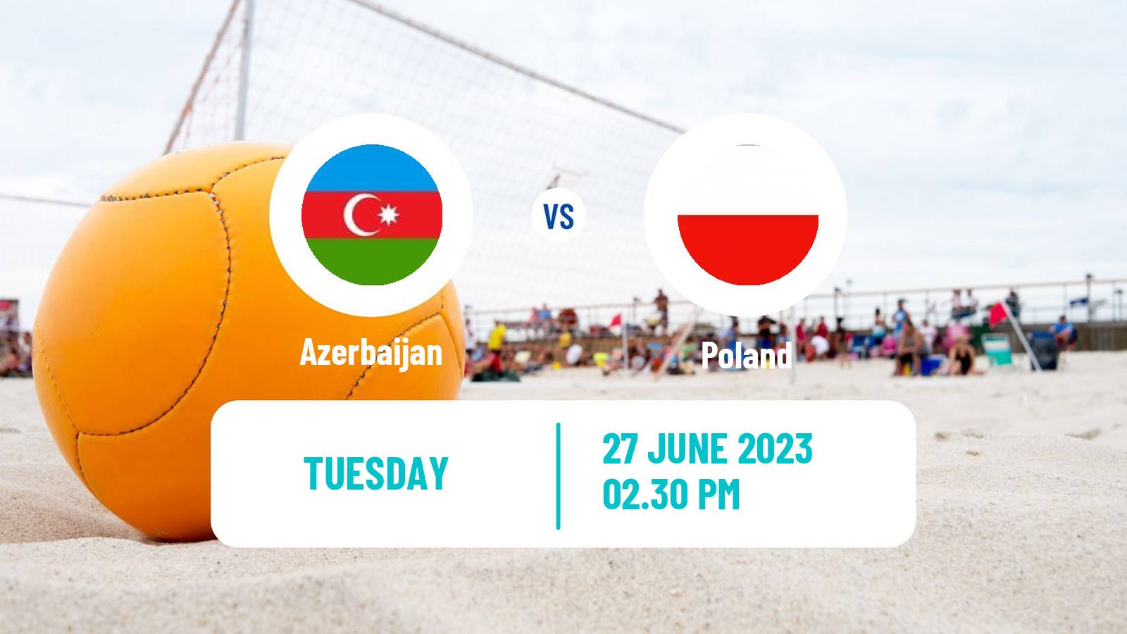 Beach soccer European Games Azerbaijan - Poland
