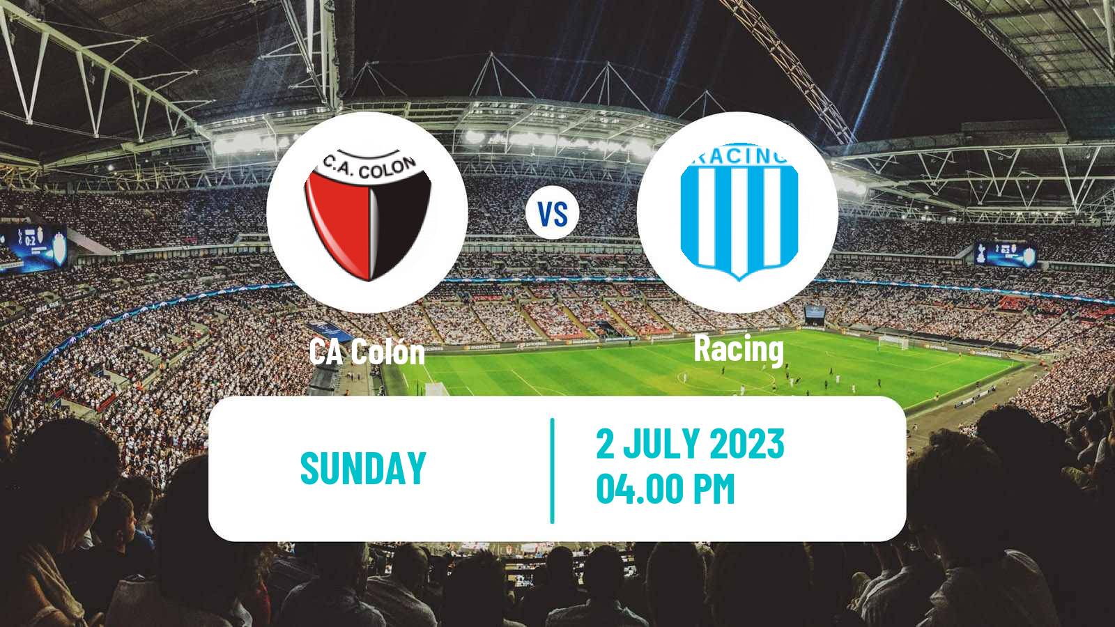 Soccer Argentinian Liga Profesional Colón - Racing