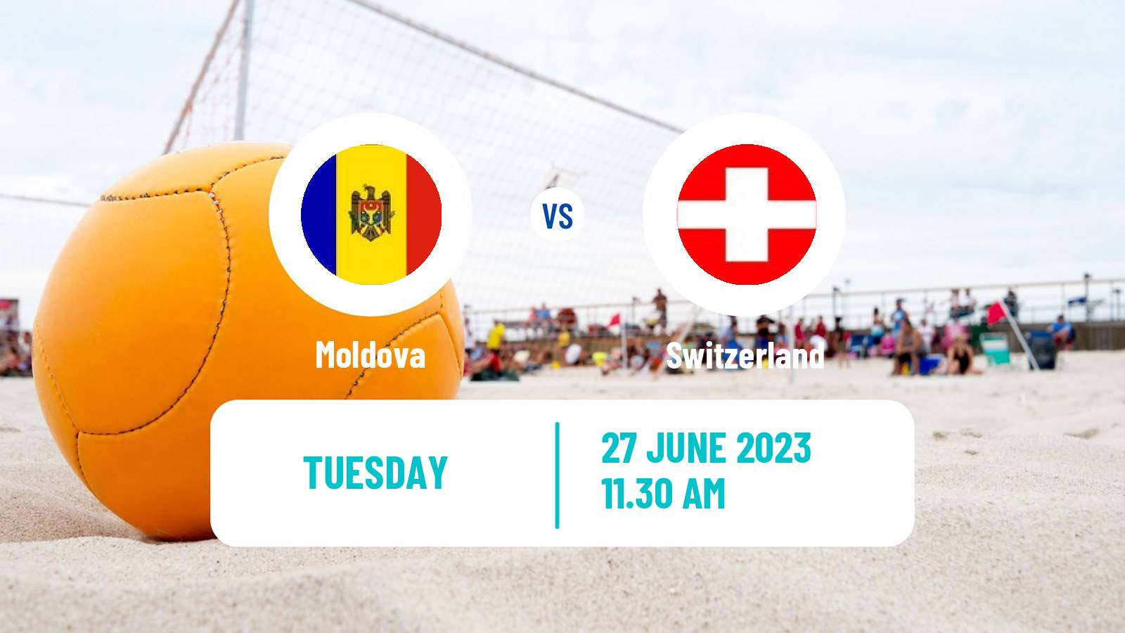 Beach soccer European Games Moldova - Switzerland