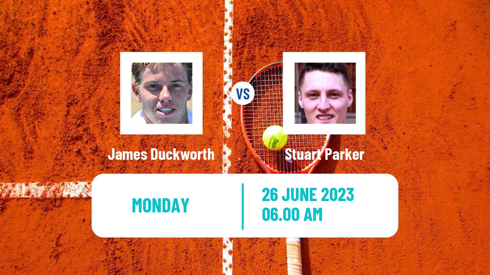 Tennis ATP Wimbledon James Duckworth - Stuart Parker