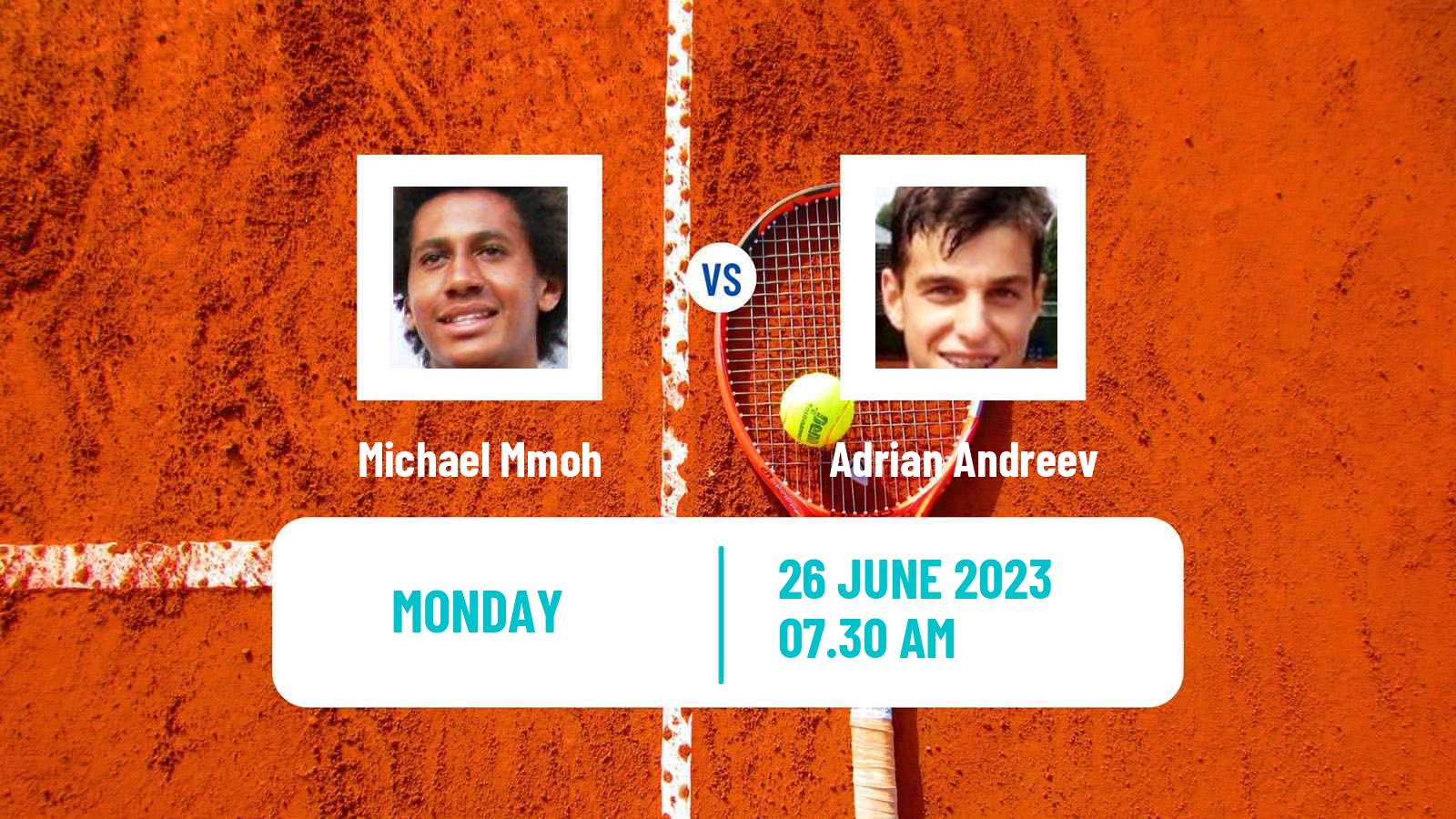 Tennis ATP Wimbledon Michael Mmoh - Adrian Andreev