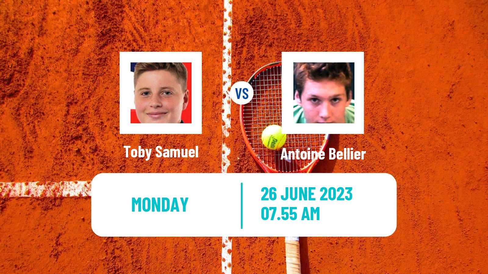 Tennis ATP Wimbledon Toby Samuel - Antoine Bellier