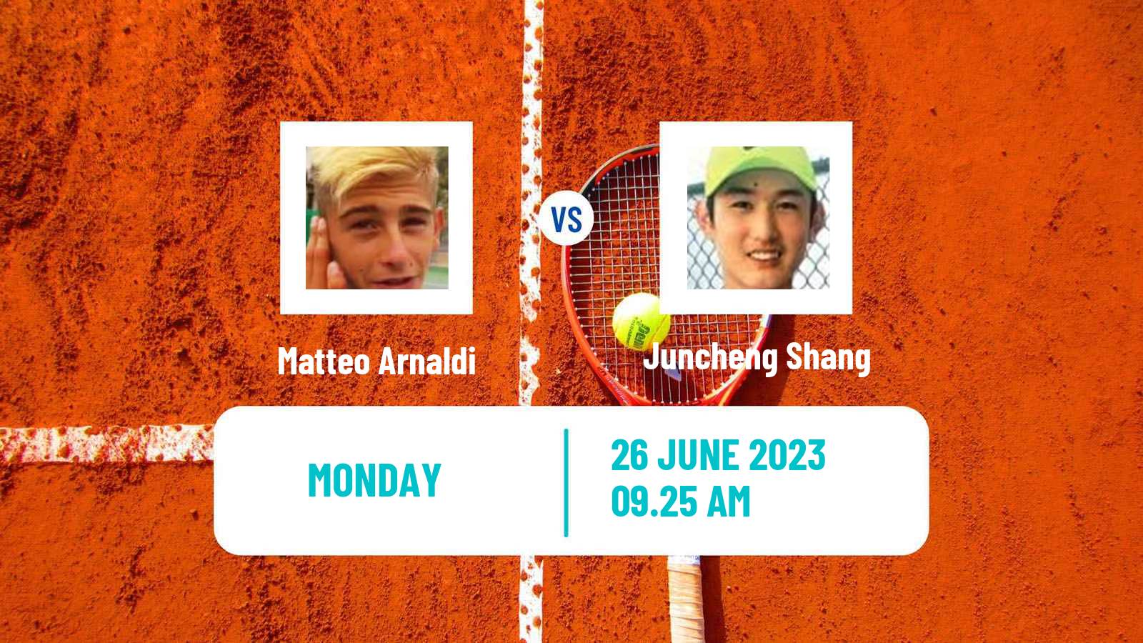Tennis ATP Wimbledon Matteo Arnaldi - Juncheng Shang