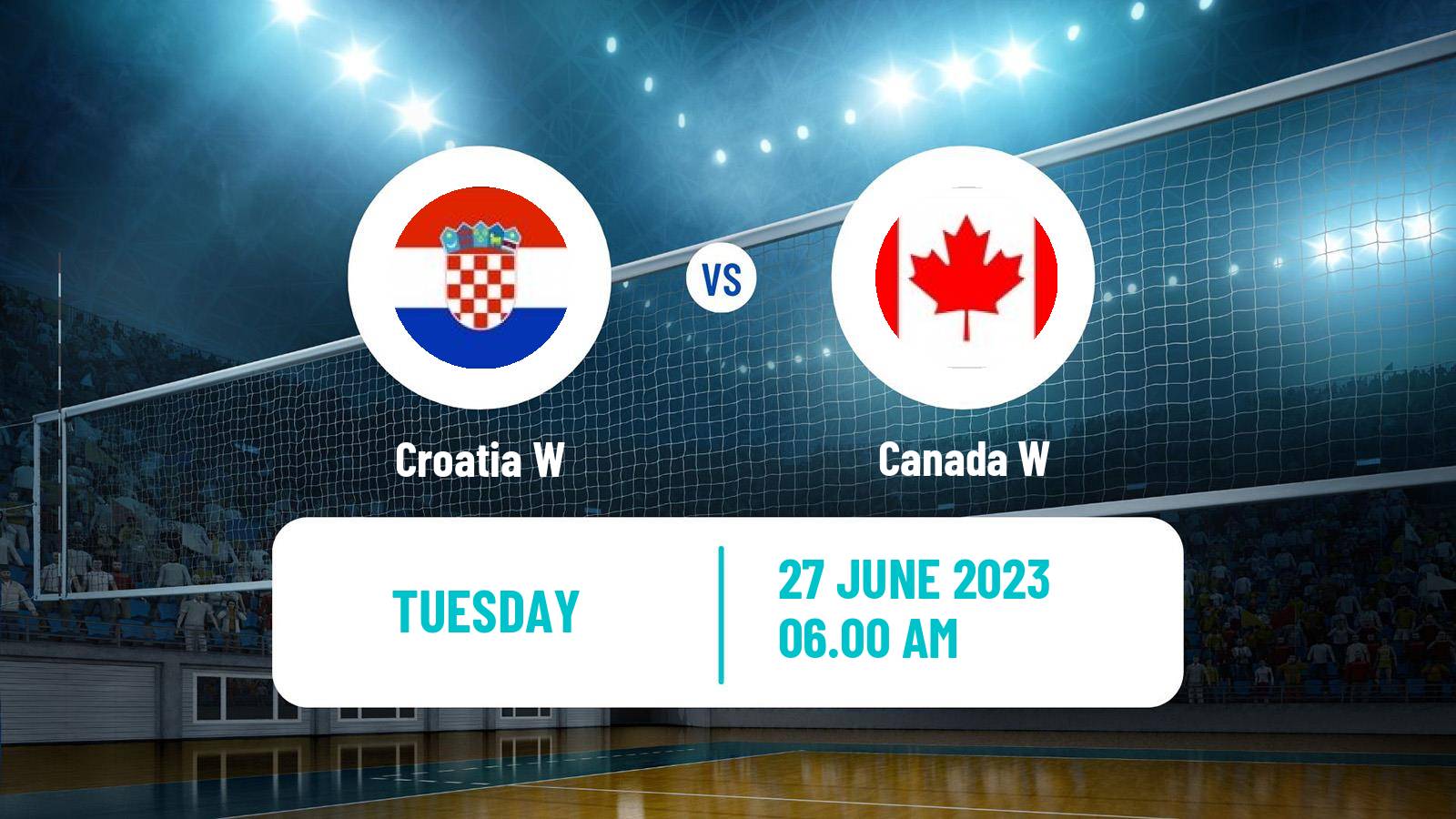 Volleyball Nations League Volleyball Women Croatia W - Canada W