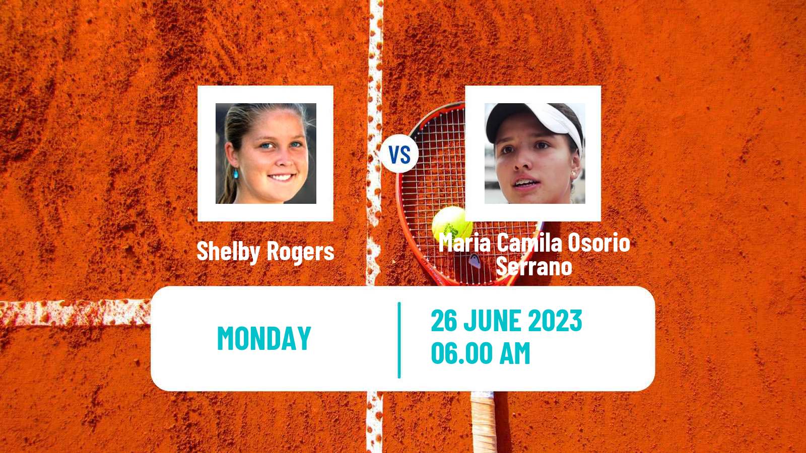 Tennis WTA Eastbourne Shelby Rogers - Maria Camila Osorio Serrano