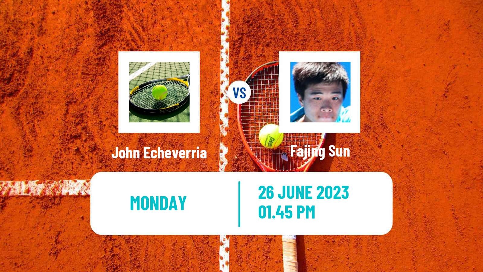 Tennis ITF M25 Bakio Men John Echeverria - Fajing Sun