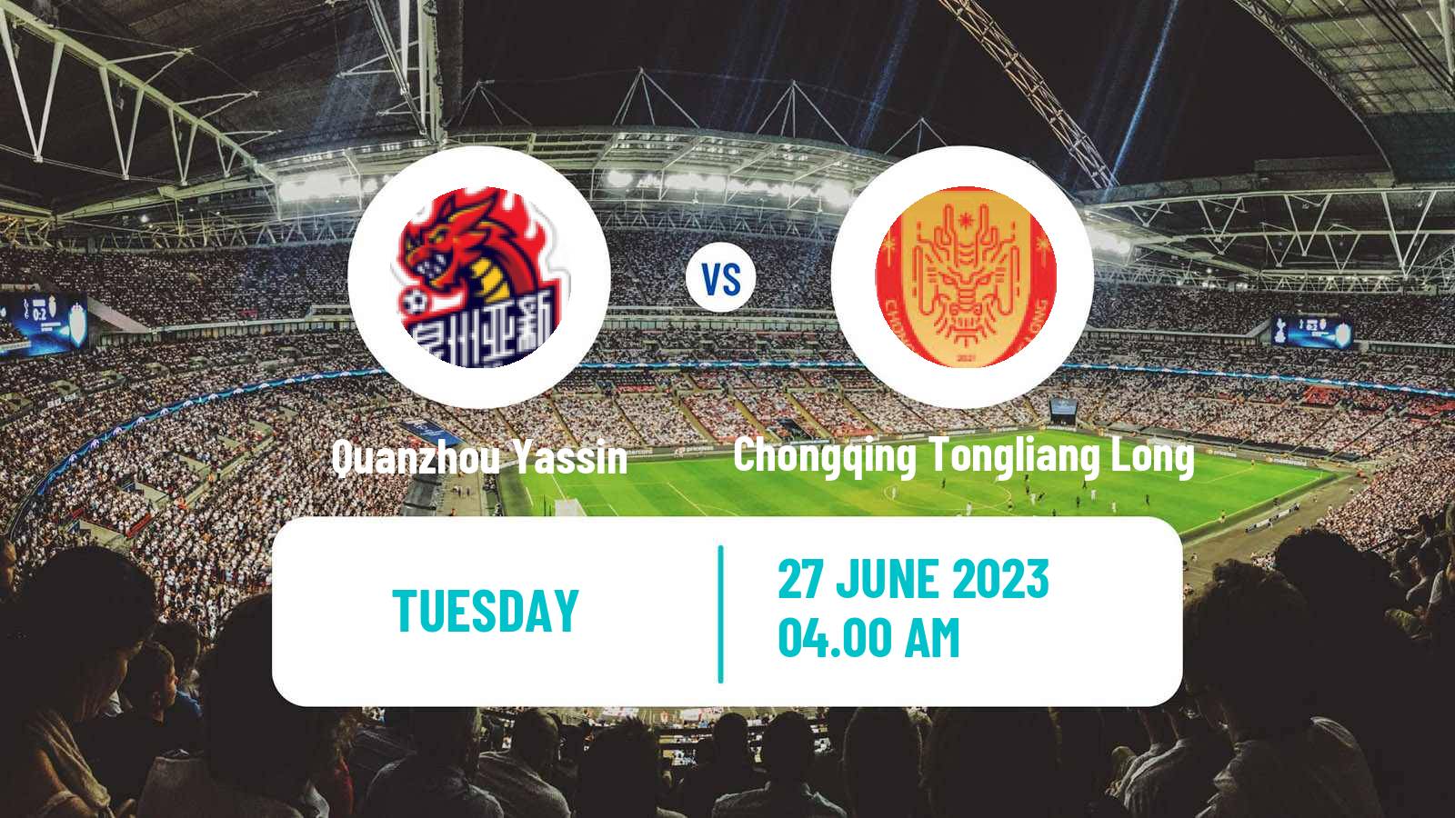 Soccer Chinese Yi League Quanzhou Yassin - Chongqing Tongliang Long