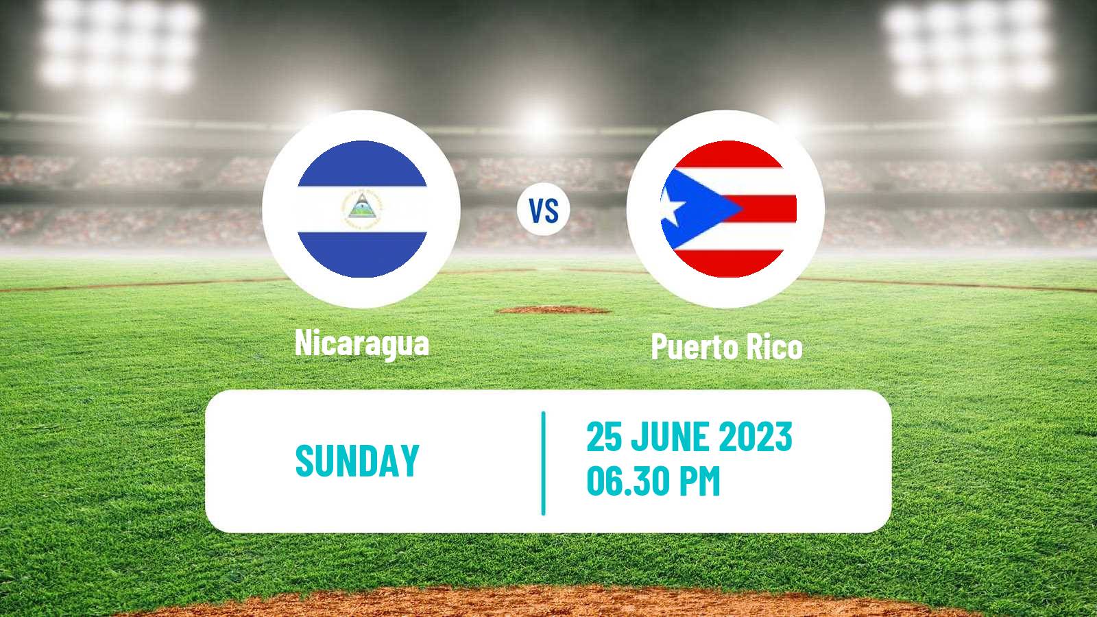 Baseball Central American and Caribbean Games Baseball Nicaragua - Puerto Rico