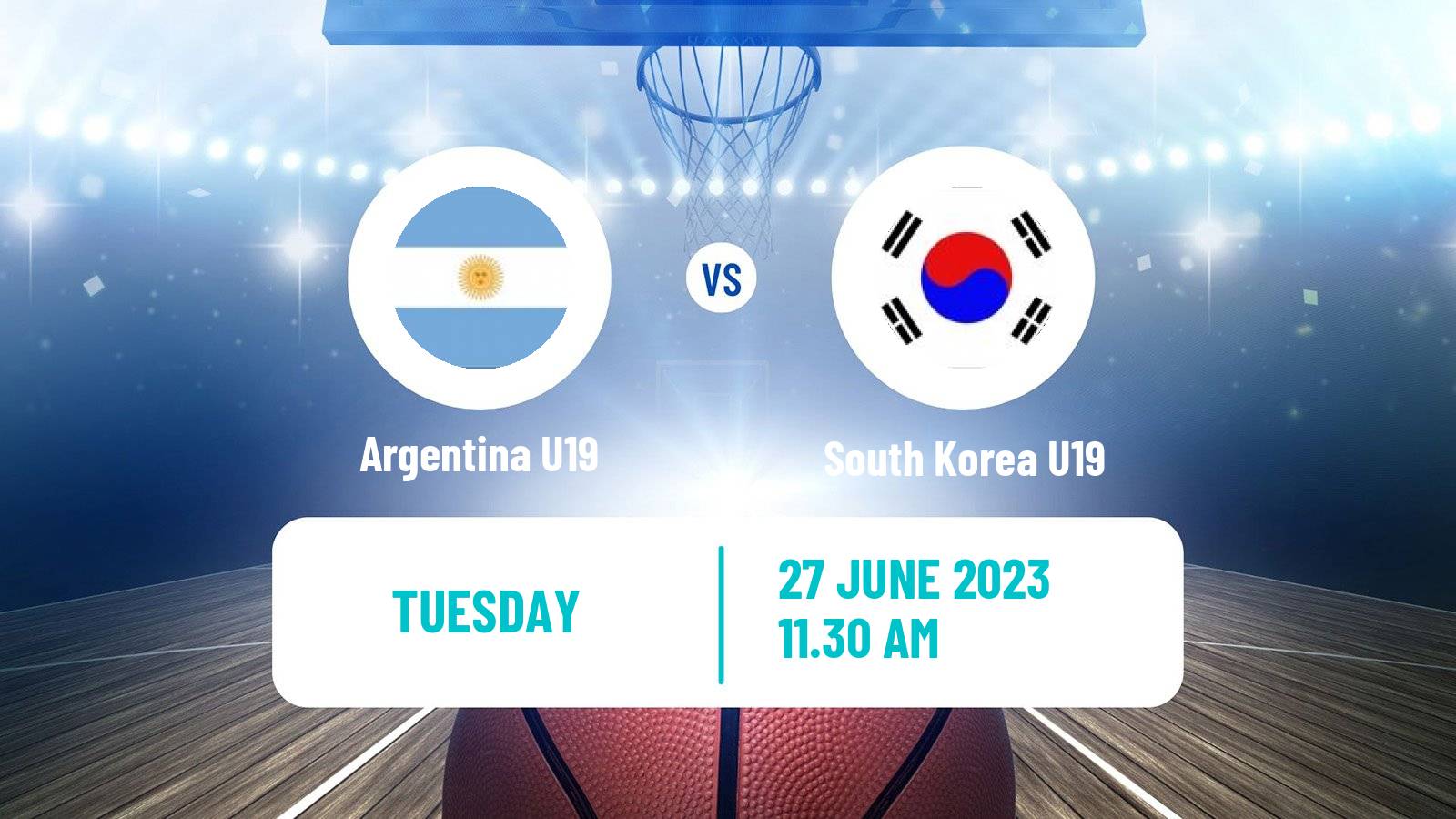 Basketball World Championship U19 Basketball Argentina U19 - South Korea U19