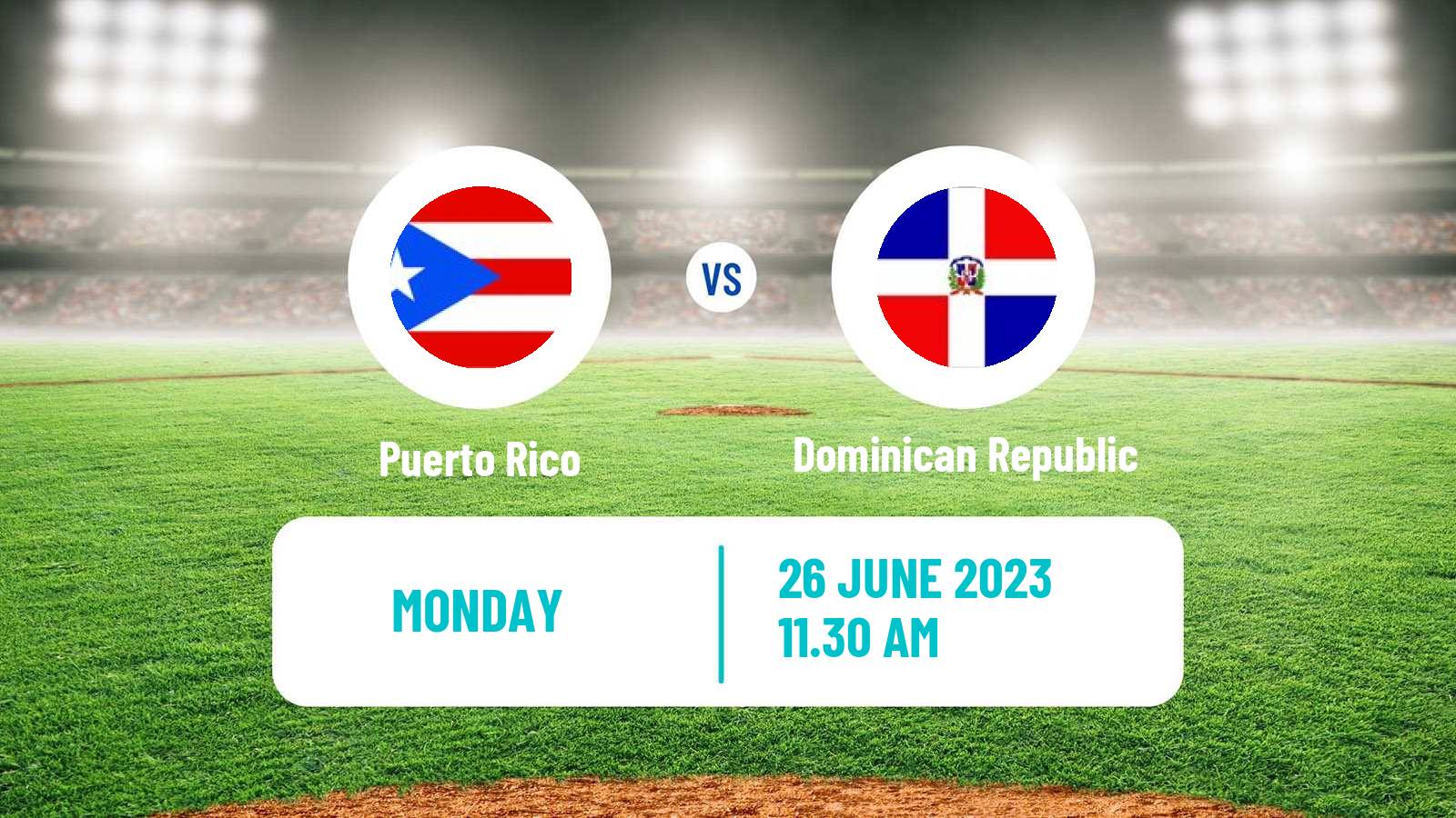 Baseball Central American and Caribbean Games Baseball Puerto Rico - Dominican Republic