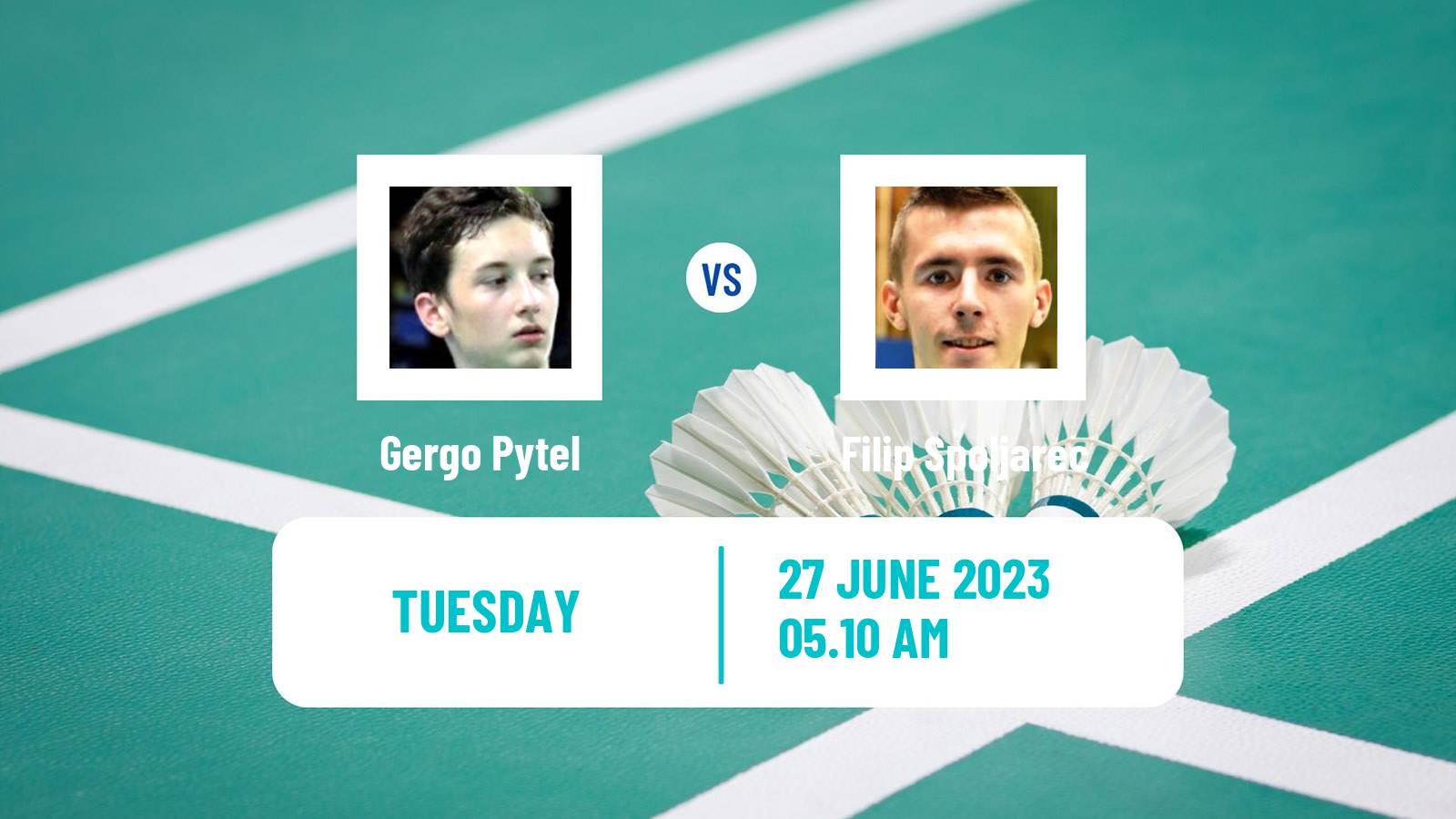 Badminton BWF European Games Men Gergo Pytel - Filip Spoljarec