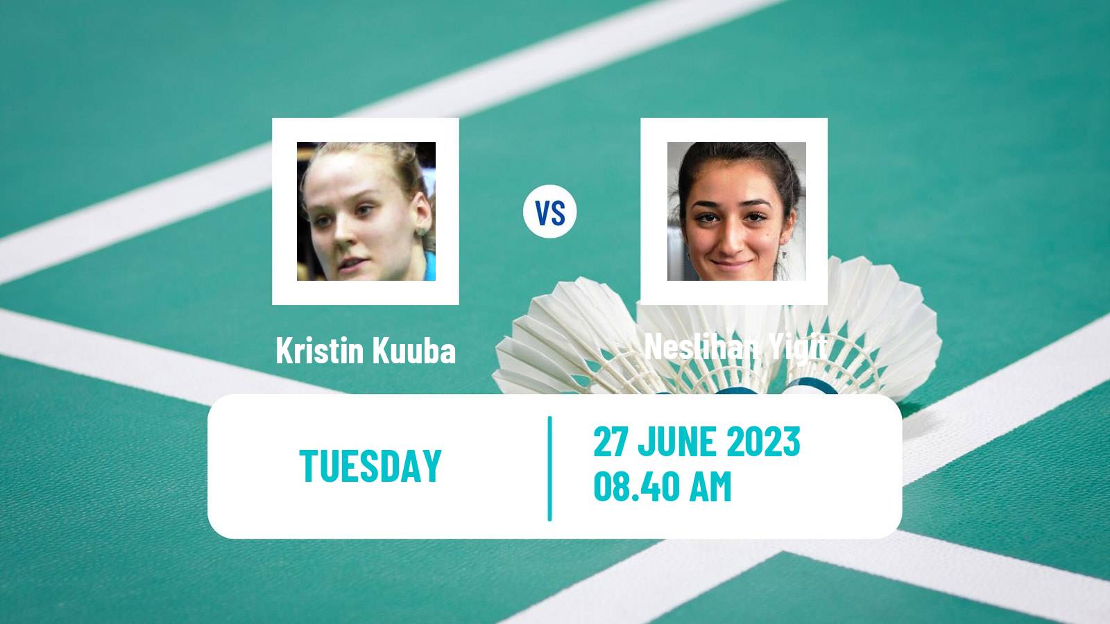 Badminton BWF European Games Women Kristin Kuuba - Neslihan Yigit