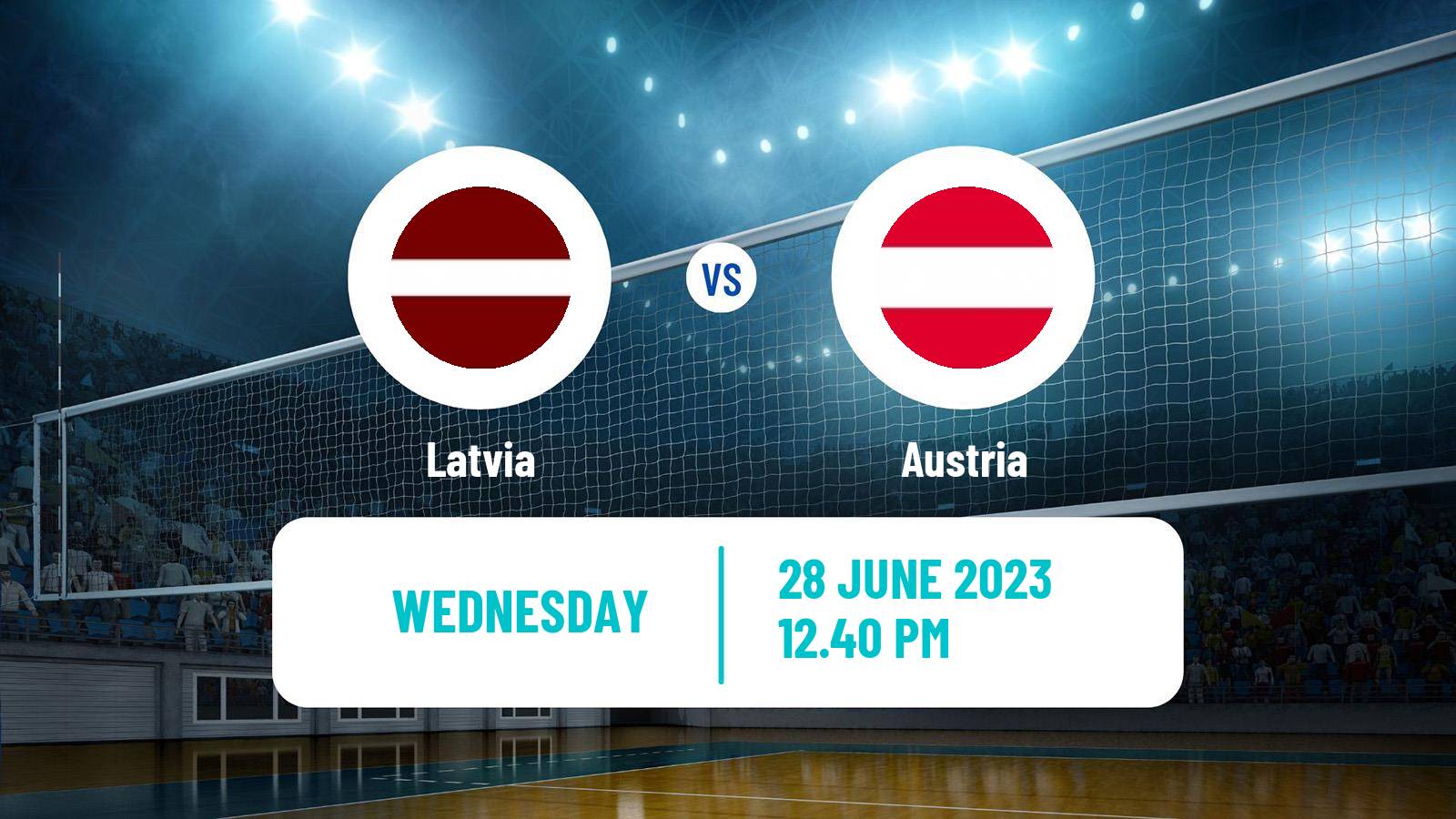 Volleyball Silver European League Volleyball Latvia - Austria