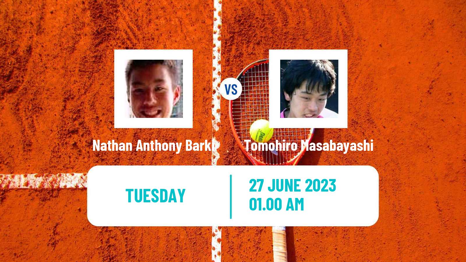 Tennis ITF M15 Jakarta 5 Men Nathan Anthony Barki - Tomohiro Masabayashi