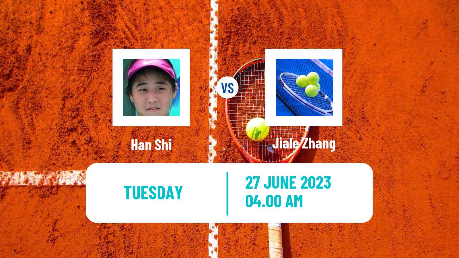 Tennis ITF W15 Tianjin 3 Women Han Shi - Jiale Zhang