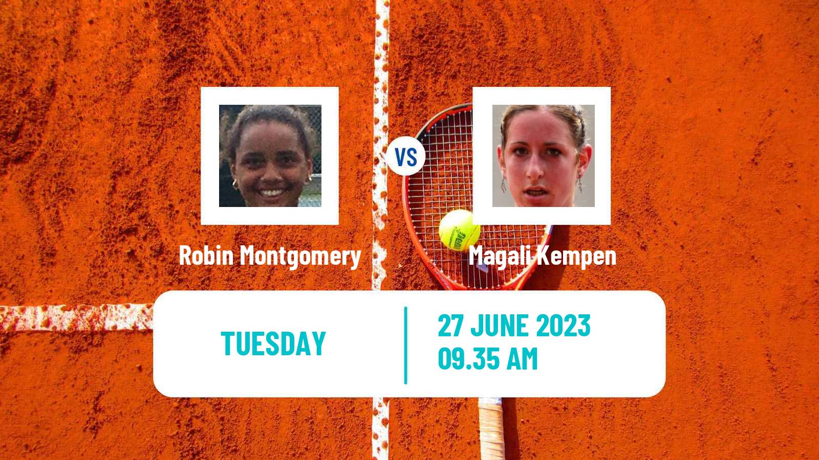 Tennis WTA Wimbledon Robin Montgomery - Magali Kempen