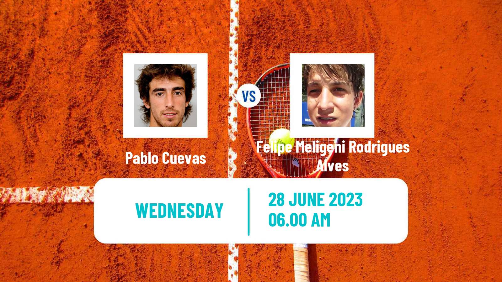 Tennis ATP Wimbledon Pablo Cuevas - Felipe Meligeni Rodrigues Alves