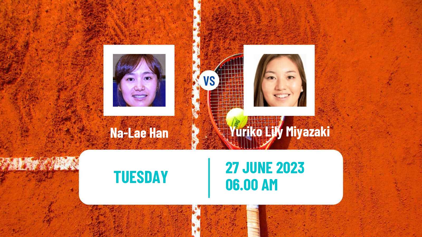 Tennis WTA Wimbledon Na-Lae Han - Yuriko Lily Miyazaki