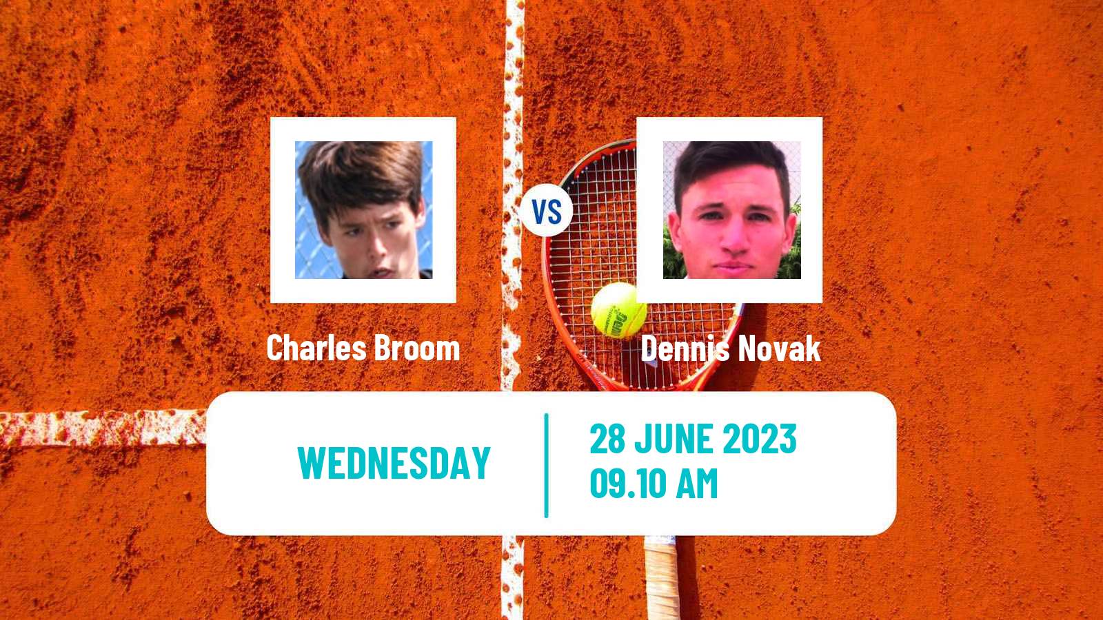 Tennis ATP Wimbledon Charles Broom - Dennis Novak