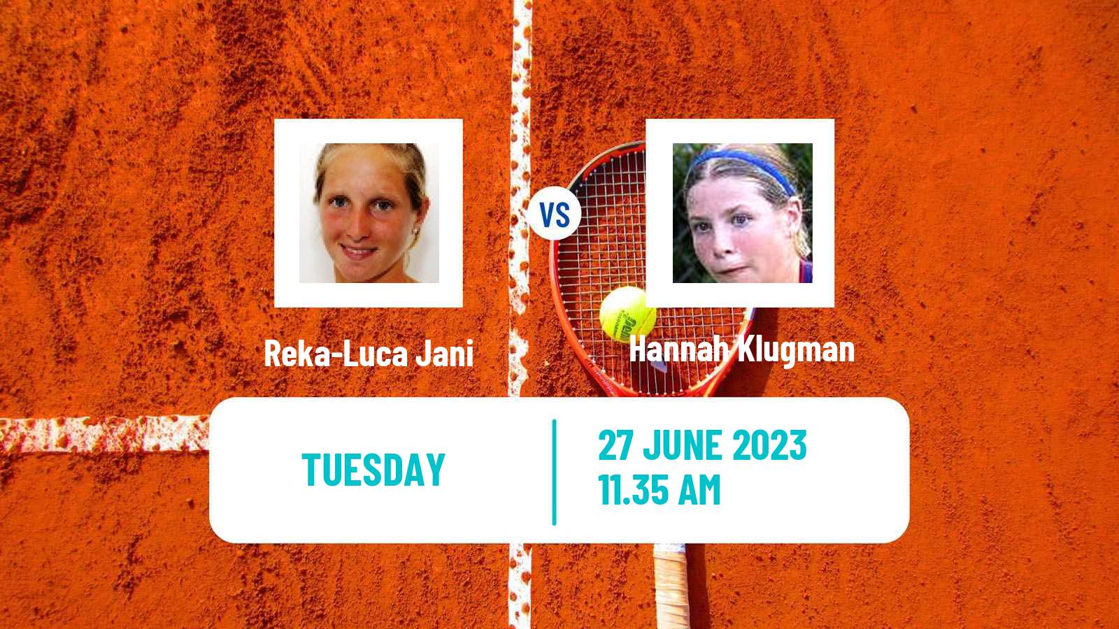 Tennis WTA Wimbledon Reka-Luca Jani - Hannah Klugman