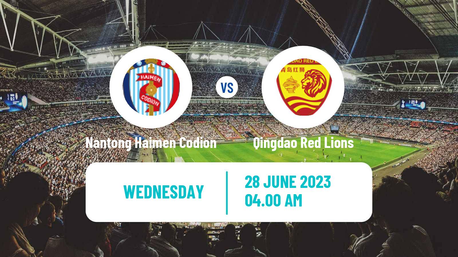 Soccer Chinese Yi League Nantong Haimen Codion - Qingdao Red Lions