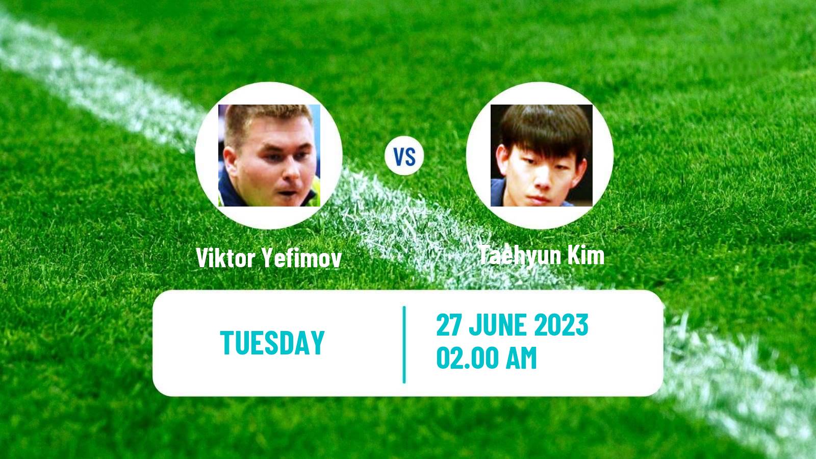 Table tennis Tt Star Series Men Viktor Yefimov - Taehyun Kim