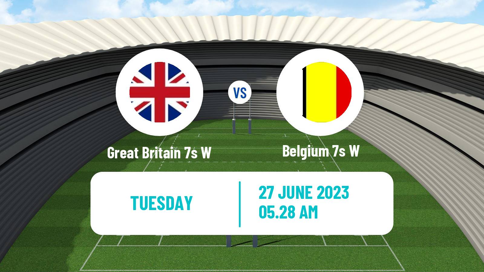 Rugby union European Games 7s Rugby Women Great Britain 7s W - Belgium 7s W