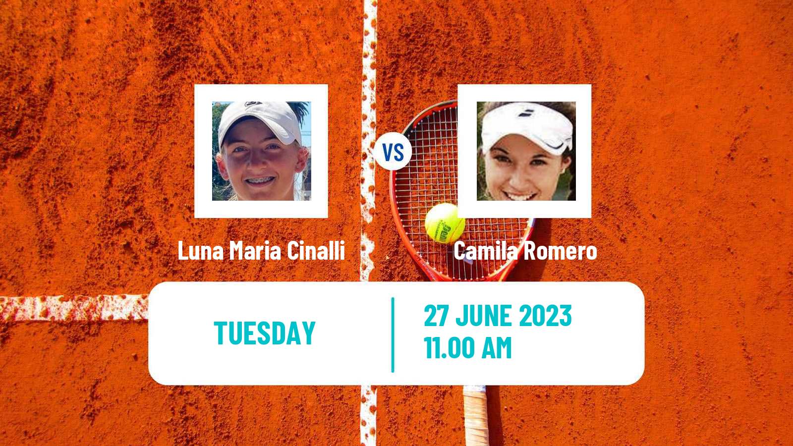 Tennis ITF W15 Rosario Santa Fe Women Luna Maria Cinalli - Camila Romero