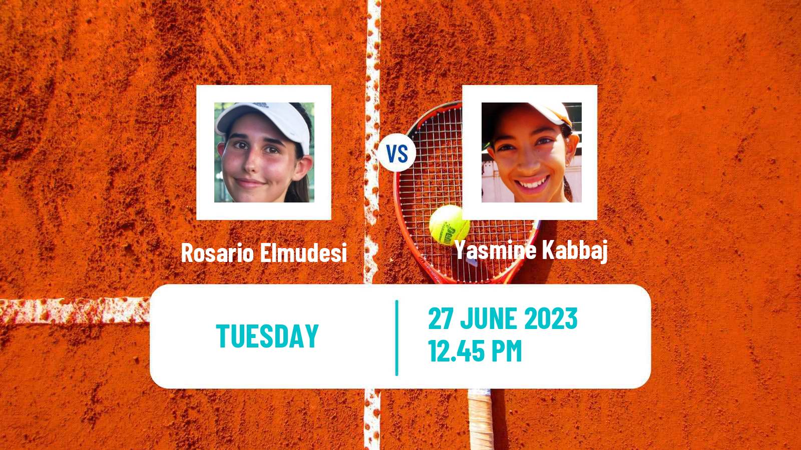 Tennis ITF W25 Santo Domingo 4 Women Rosario Elmudesi - Yasmine Kabbaj