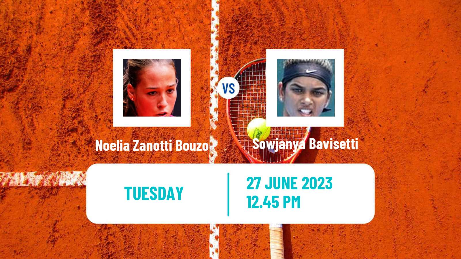 Tennis ITF W25 Santo Domingo 4 Women Noelia Zanotti Bouzo - Sowjanya Bavisetti
