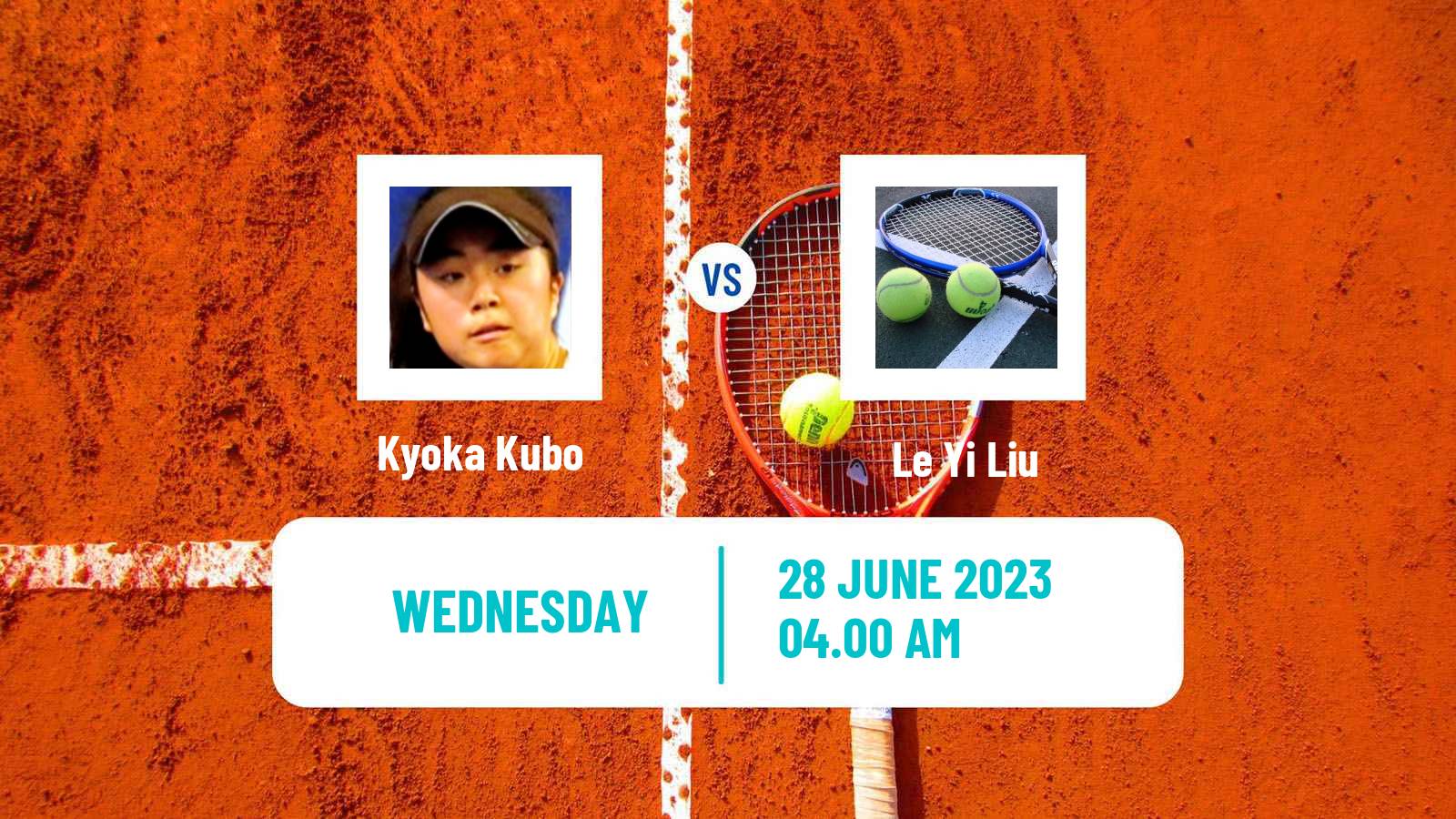 Tennis ITF W15 Tianjin 3 Women Kyoka Kubo - Le Yi Liu