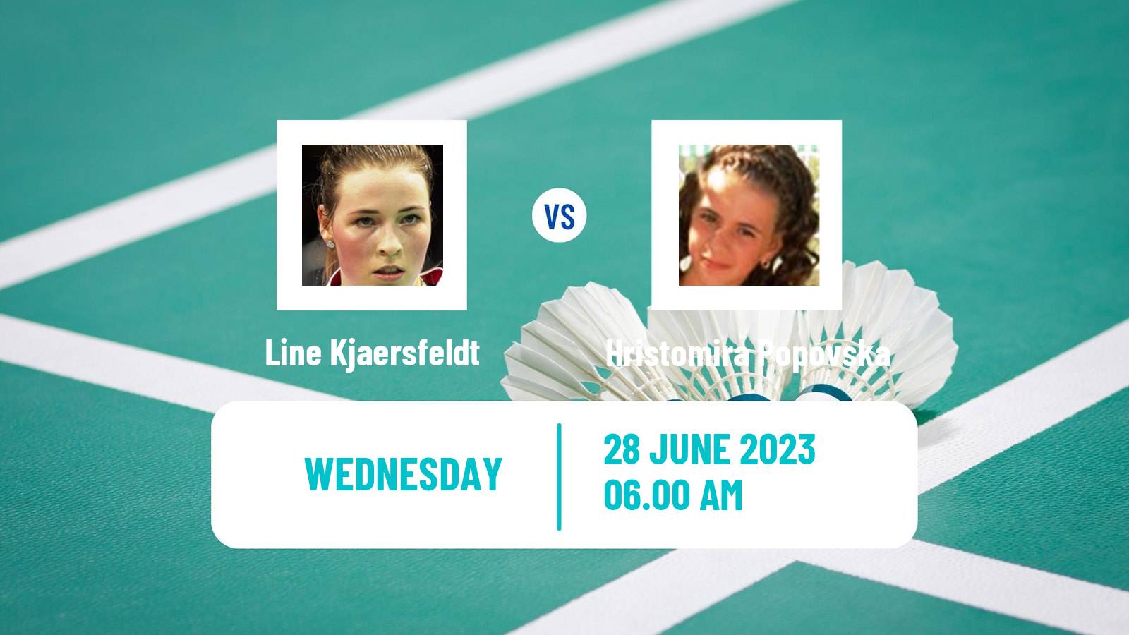 Badminton BWF European Games Women Line Kjaersfeldt - Hristomira Popovska