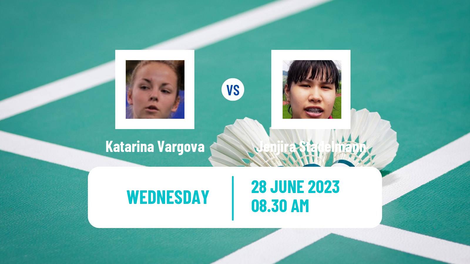 Badminton BWF European Games Women Katarina Vargova - Jenjira Stadelmann