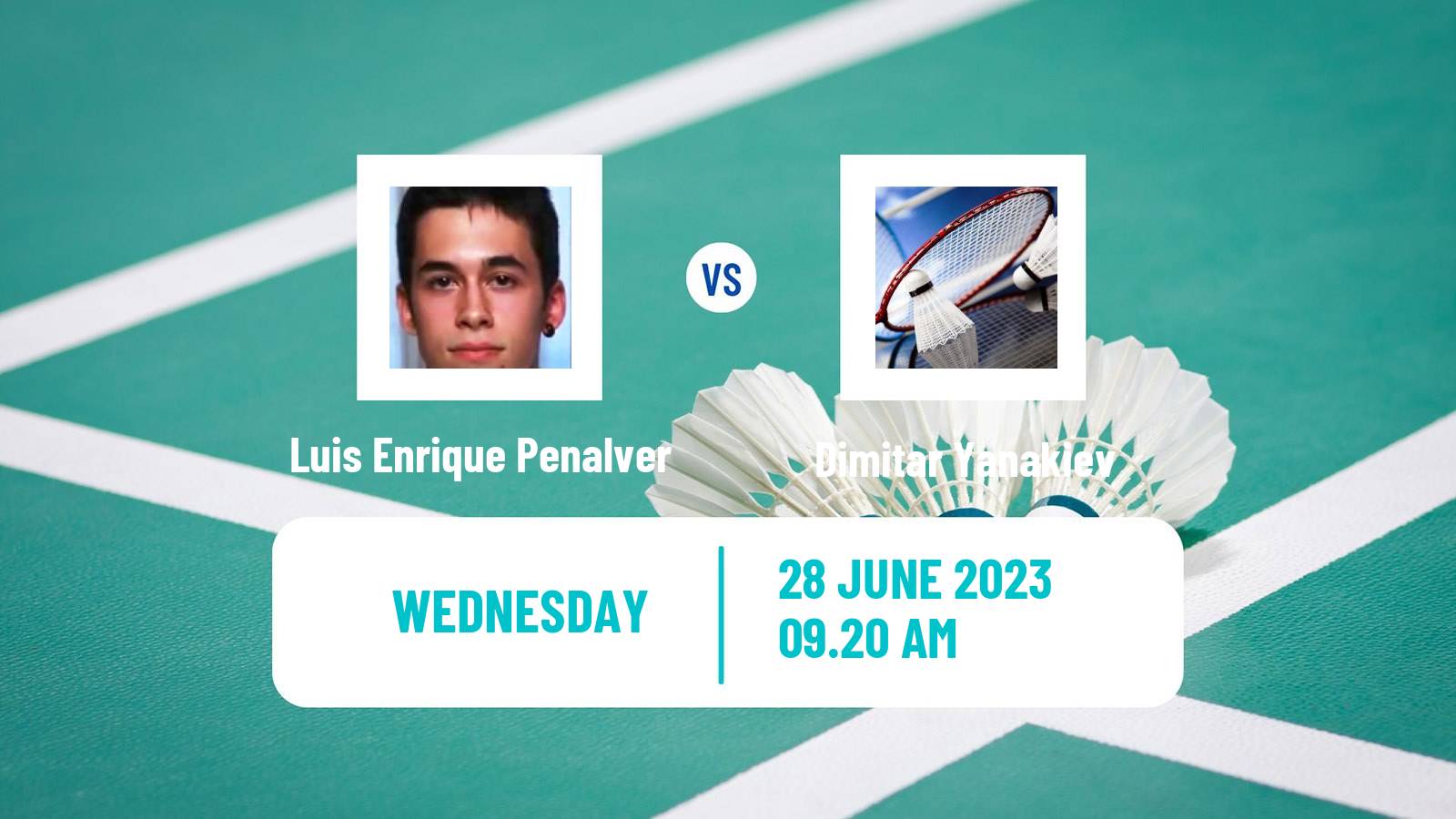 Badminton BWF European Games Men Luis Enrique Penalver - Dimitar Yanakiev