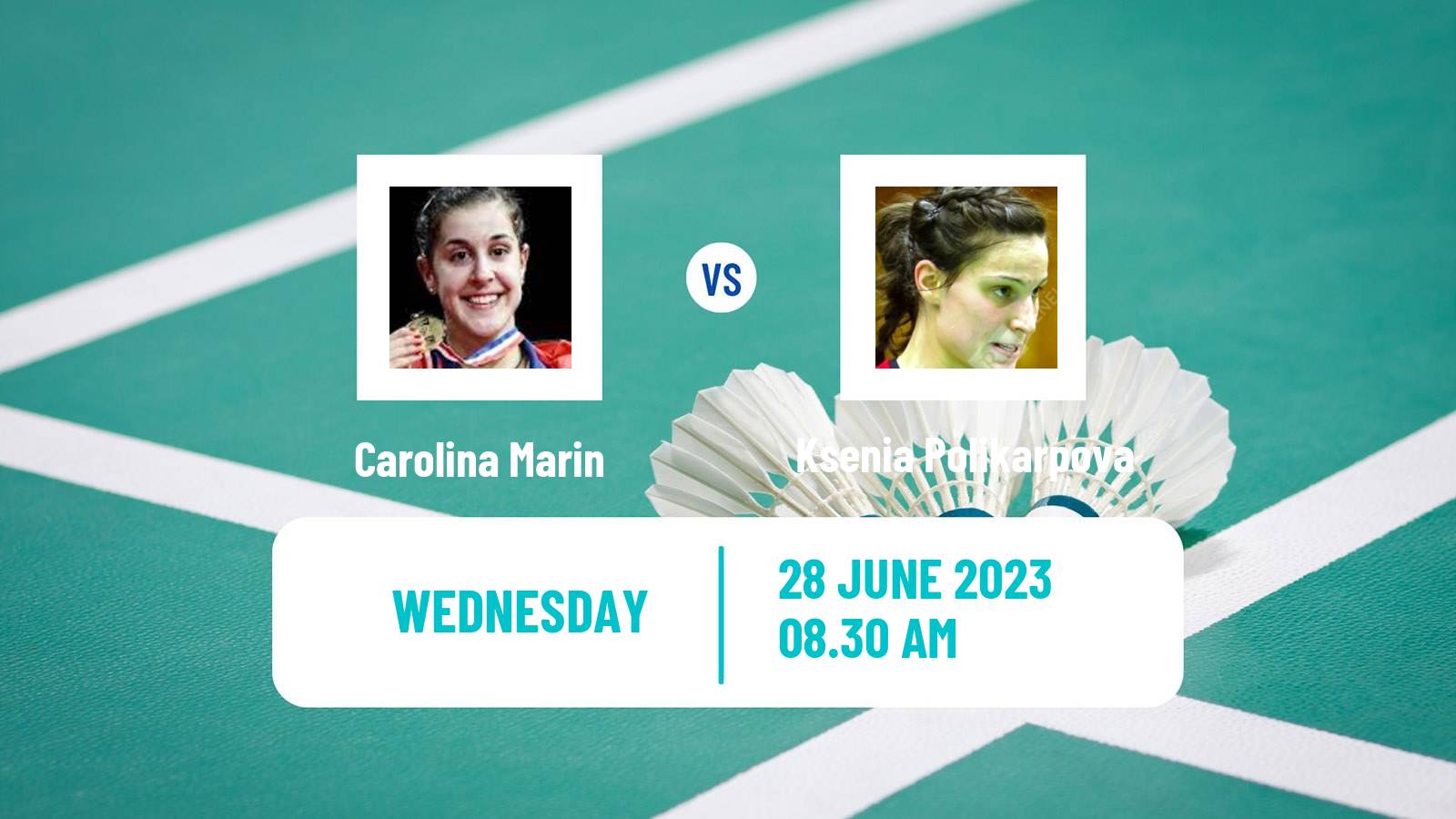 Badminton BWF European Games Women Carolina Marin - Ksenia Polikarpova