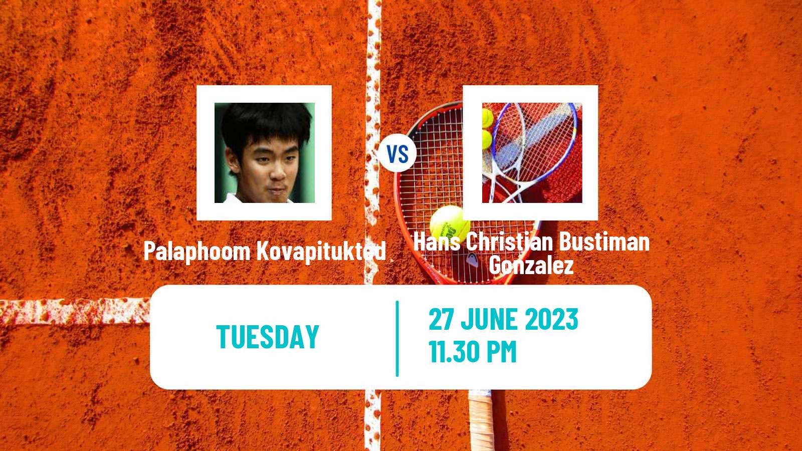 Tennis ITF M15 Jakarta 5 Men Palaphoom Kovapitukted - Hans Christian Bustiman Gonzalez