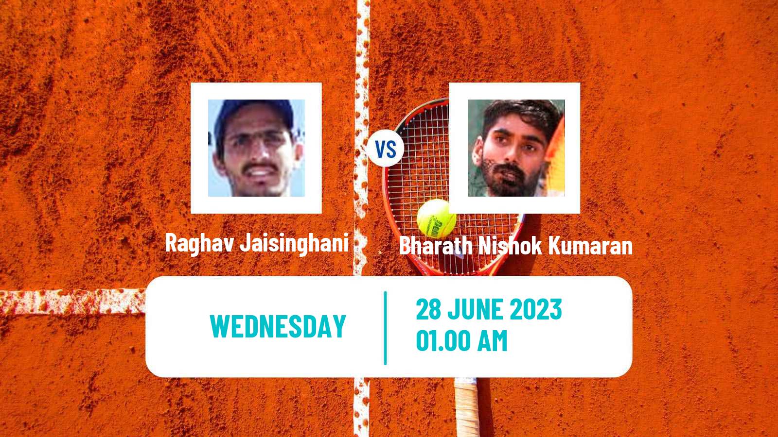 Tennis ITF M15 Jakarta 5 Men Raghav Jaisinghani - Bharath Nishok Kumaran