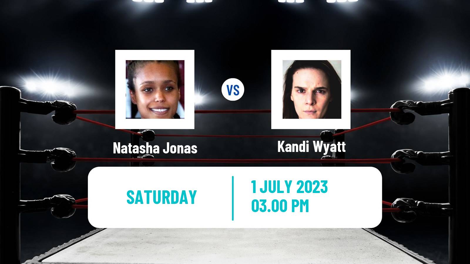 Boxing Welterweight IBF Title Women Natasha Jonas - Kandi Wyatt