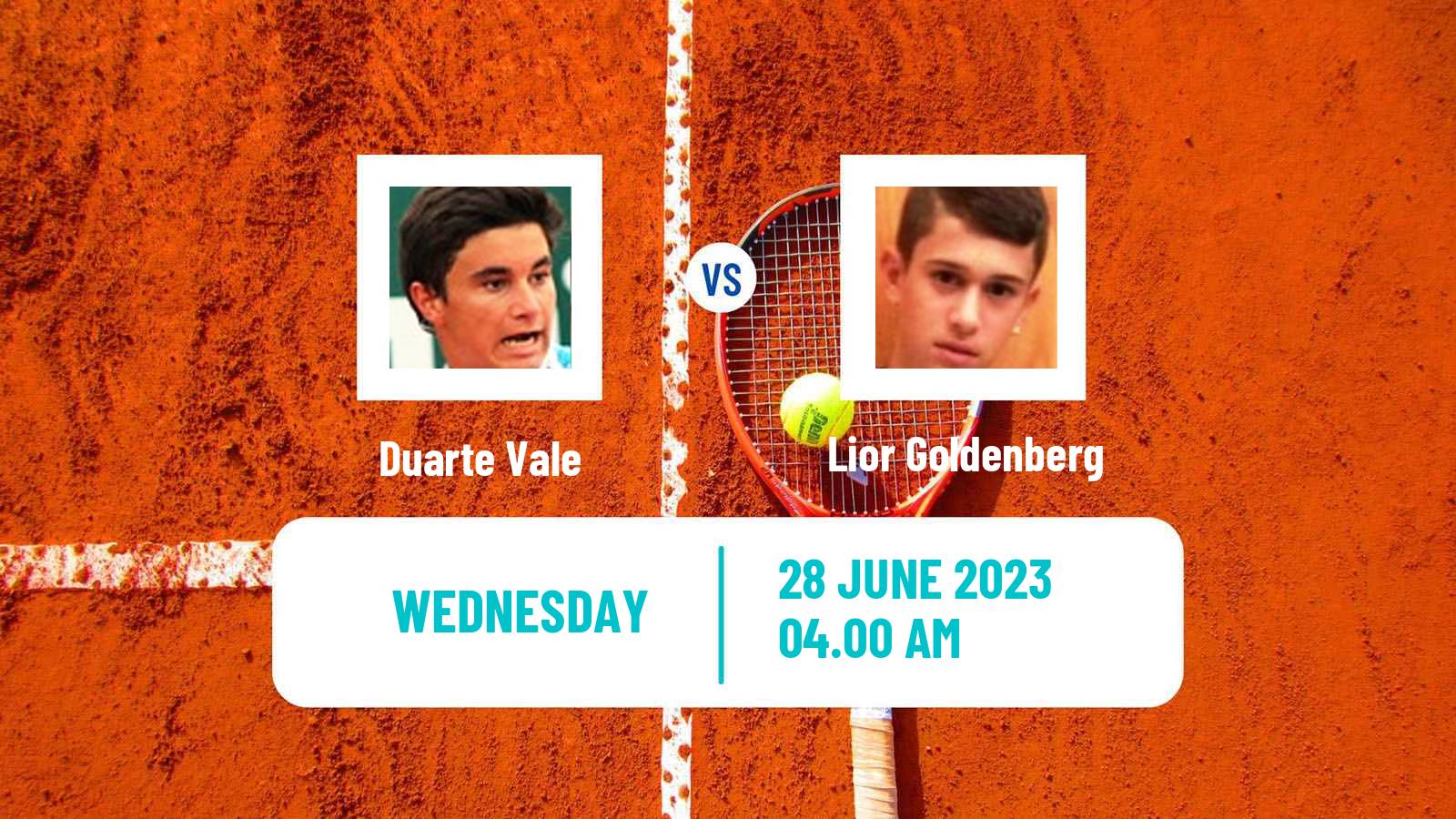 Tennis ITF M25 Netanya 2 Men Duarte Vale - Lior Goldenberg